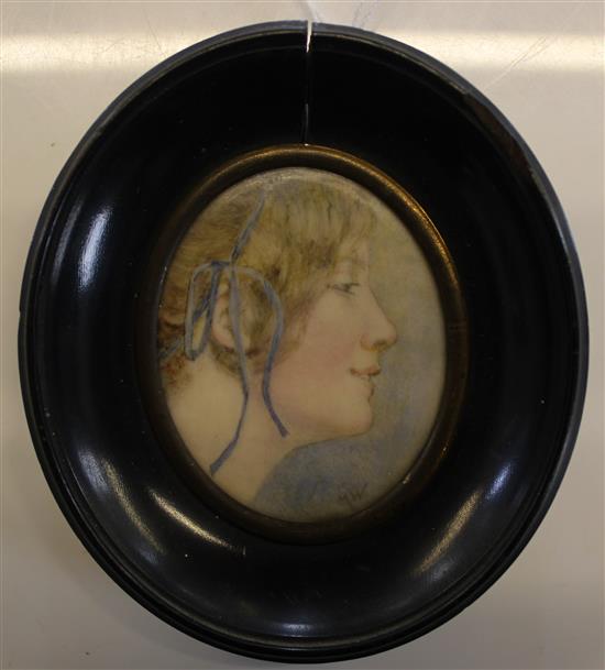 H. Wheelwright, portrait miniature